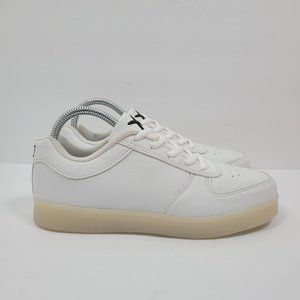 Wize & Ope Women's Led USB Light Up Flashing Soles Shoes White US Size 7.5